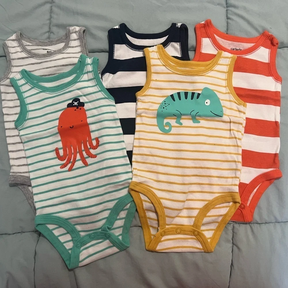 Carter’s 5-Pack Tank Bodysuits Size 6 Months